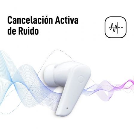 Elbe ABTWS-005-B Auriculares Bluetooth True Wireless ANC Blancos Elbe ABTWS-005-B Auriculares Bluetooth True Wireless ANC Blancos